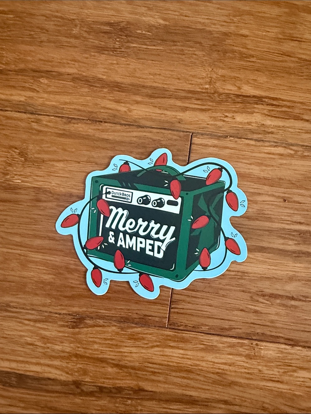 Dutch Bros Merry and Amped Sticker